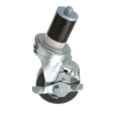 1 1/2 in Expanding Stem Swivel Caster w/ 3 in Wheel and Brake