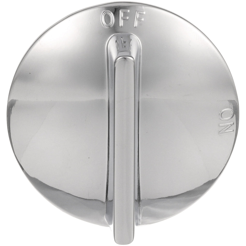 2 in Chrome Off-On Burner Valve Knob for Bakers Pride, Imperial, Lang – view 2