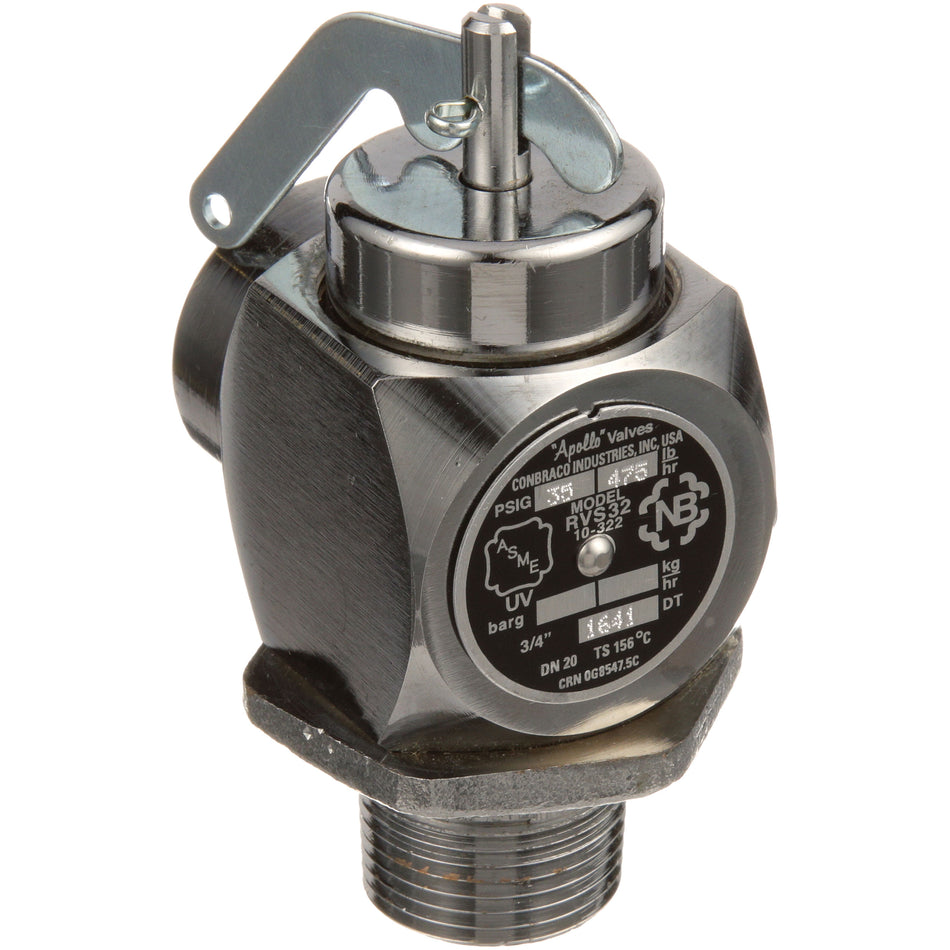 Valve, Safety Relief, 3/4", 35Psi for CROWN STEAM, Blodgett, Market Forge – view 2