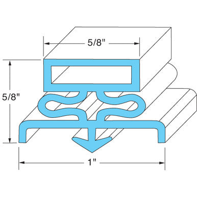8 ft Snap-In Magnetic Gasket