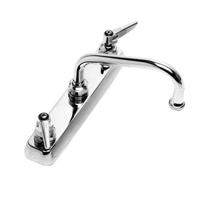 T&S Brass B-1120 8 in Deck Mount Heavy Duty Faucet w/ 6 in Spout