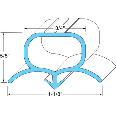 24 5/8 in x 26 1/4 in Door Gasket Replaces Silver King 10310-12 24-5