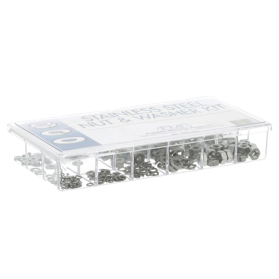 Stainless Steel Nut and Washer Kit, 260/Pack – view 2