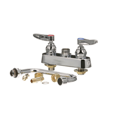 T&S Brass B-1110 4 in Deck Mount Heavy Duty Faucet w/ 6 in Spout