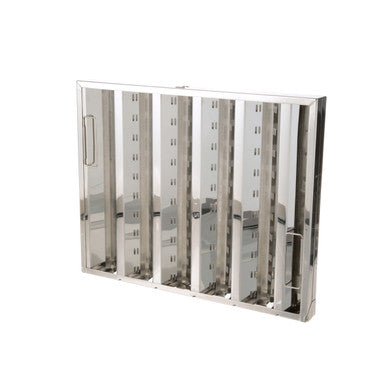 16 in x 20 in Hinged Stainless Steel Hood Filter