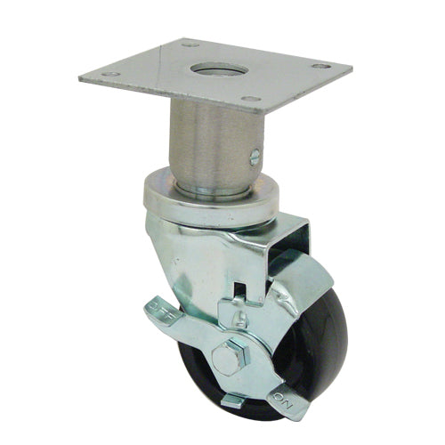 Swivel Plate Caster with 3 in Wheel & Brake for Pitco – view 2