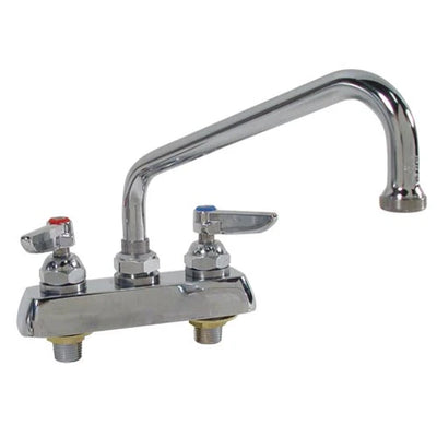 T&S Brass B-1111 4 in Deck Mount Heavy Duty Faucet w/ 8 in Spout
