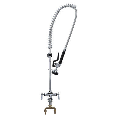 CHG - KL50-1000-BR - 4 in Deck Mount Pre-Rinse Assembly w/ Wall Bracket