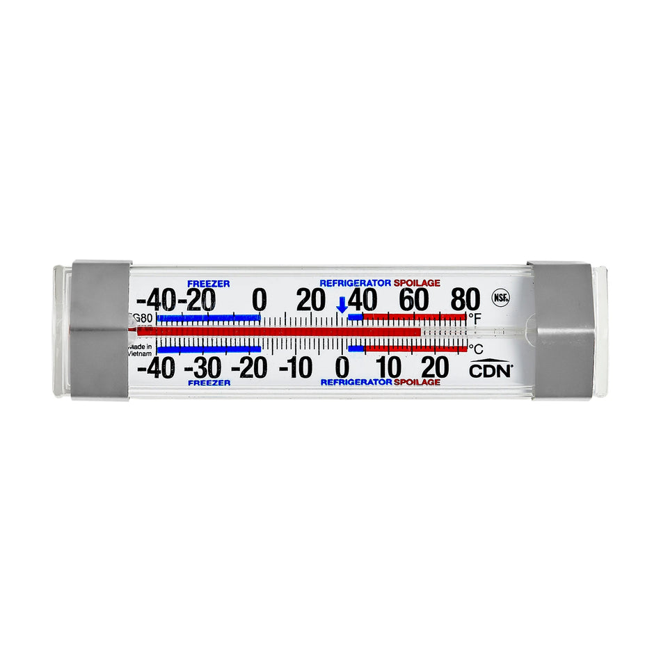 CDN FG80 40 - 80 F Refrigerator/Freezer Thermometer