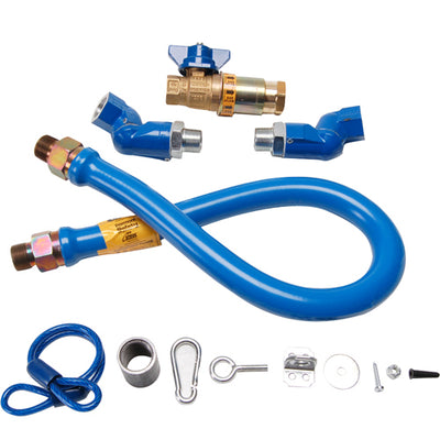 Dormont Gas Hose (3/4X36 in.) Kit Blue, 1 in. ID - 1675KITCF2S36