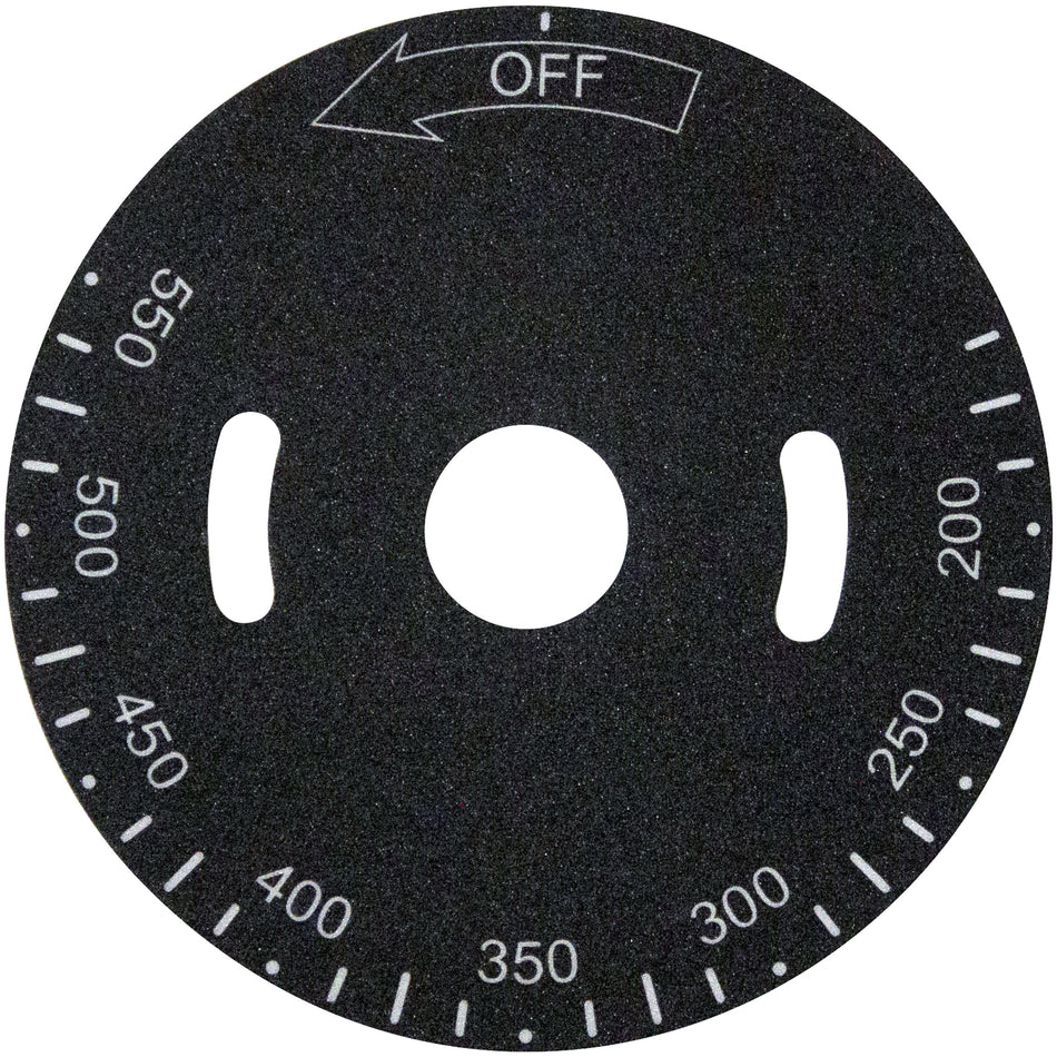200° - 550°F Thermostat Dial Plate for Vulcan Hart – view 2