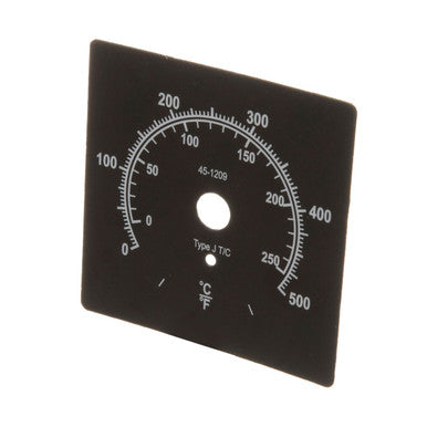 0° - 500°F Dial Plate Replaces Vulcan Hart 00-770516 11/16