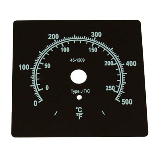 0° - 500°F Dial Plate for Vulcan Hart, Hobart – view 2