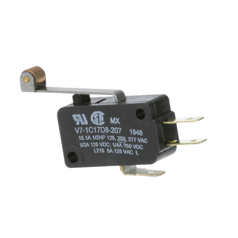 Hoshizaki Momentary On/Off 3 Tab Micro Roller Switch - 4A2546-01