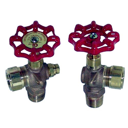 1/2 in Gauge Valve Set for CROWN STEAM, Cleveland, Blodgett – view 2