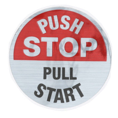 Start/Stop Button Label Replaces Hobart 00-291475