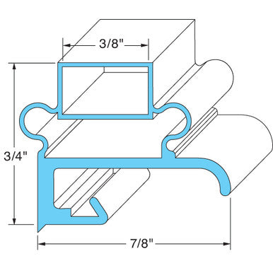 Delfield Door Gasket aftermarket replacement part