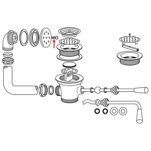 Strainer Mounting Screw for CHG – view 2