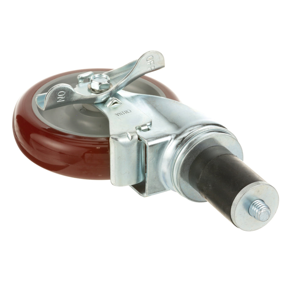 Heavy Duty 1 5/8 in Expanding Stem Caster With 5 in Wheel and Brake – view 2