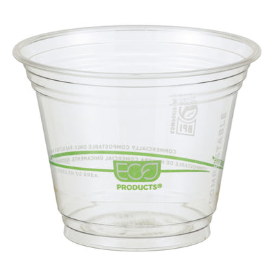 Eco Products 9 oz GreenStripe® Cold Corn Cups Clear, Square - EP-CC9S-GS