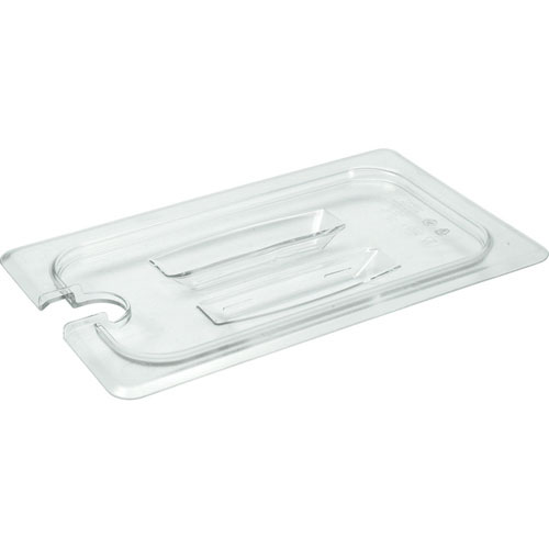 Cambro 30CWCHN135 1/3 Size Clear Camwear® Notched Handled Food Pan Cover