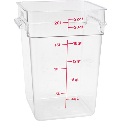 Cambro 22SFSCW135 22 qt CamSquare® Food Storage Container