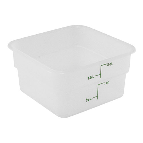 Cambro 2SFSPP190 2 qt CamSquare® Food Storage Container