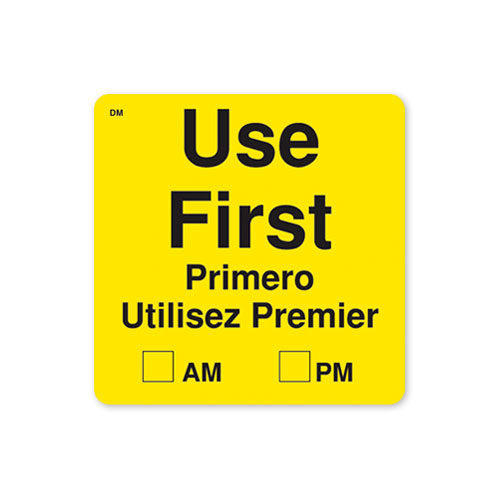 Daymark IT112439 Dissolve-It 2 in x 2 in Use First Label