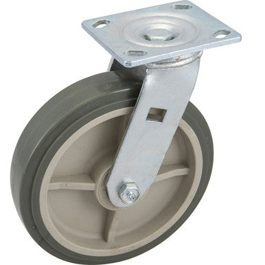 Caster, Plate (8", Gry)