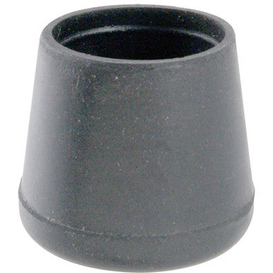 1 1/8 in OD Black Rubber Crutch Tip