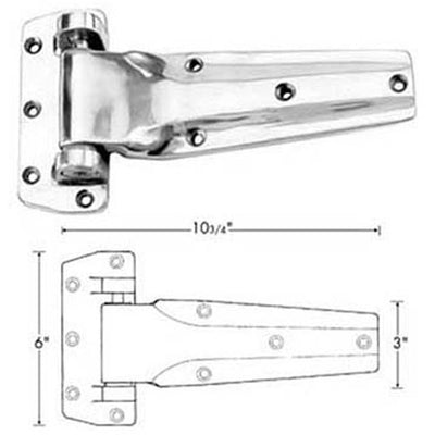 Kason® Hinge (Flush, 10-3/4 in.L) - 11240000020