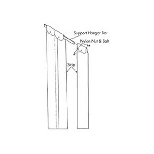 Kason® Strip Curtain For doors up to 34 in x 78 in - 401SC6063884