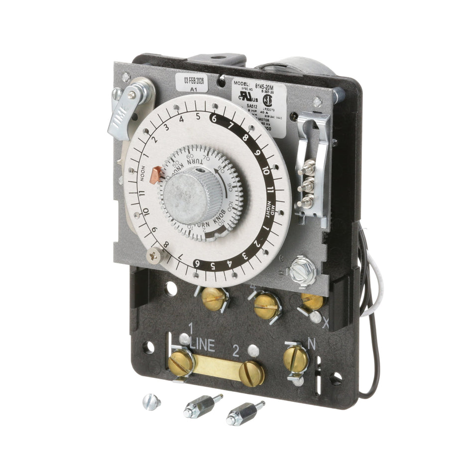 Paragon® 8145-20M Mechanical Defrost Timer - 208/240V AC - Temperature or Pressure Termination, Mechanism Only