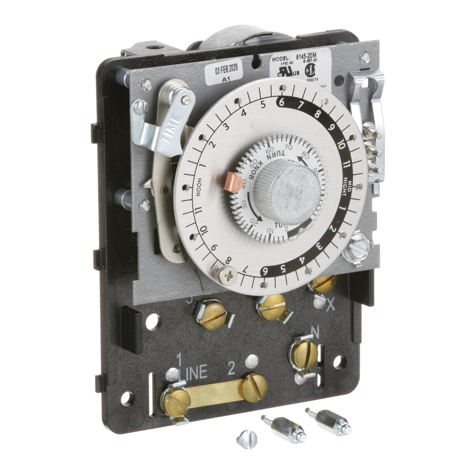 Paragon® 8145-20M Mechanical Defrost Timer - 208/240V AC - Temperature or Pressure Termination, Mechanism Only