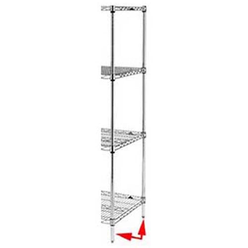 Metro 86PS Post,Shelf, , 86 in., S/S, Metro