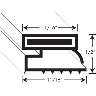 Gasket, Kit, 32"X55", Magnetic 15/16