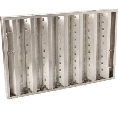 16 in x 25 in Hinged Stainless Steel Hood Filter 05-E