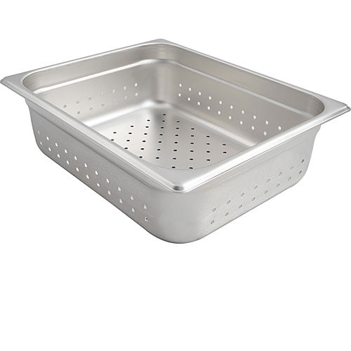 Browne 21214 1/2 Size 4 in Perforated Steam Table Pan