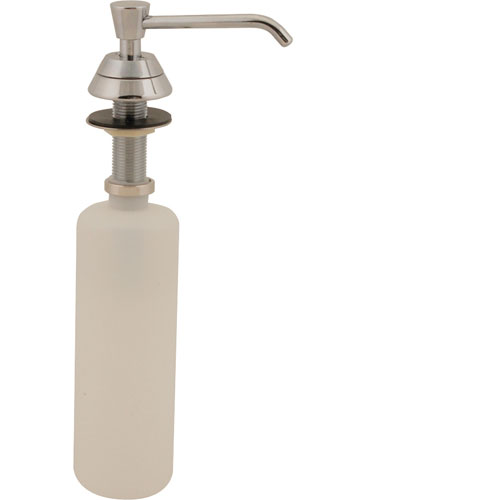 16 oz 4 in Chrome Liquid Soap Dispenser – view 2