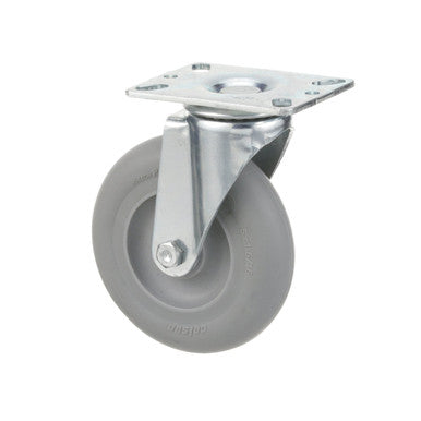 5 in Gray Swivel Plate Caster