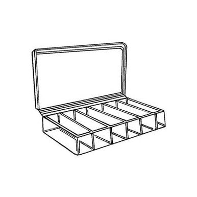 Plastic Storage Box 6-compartment