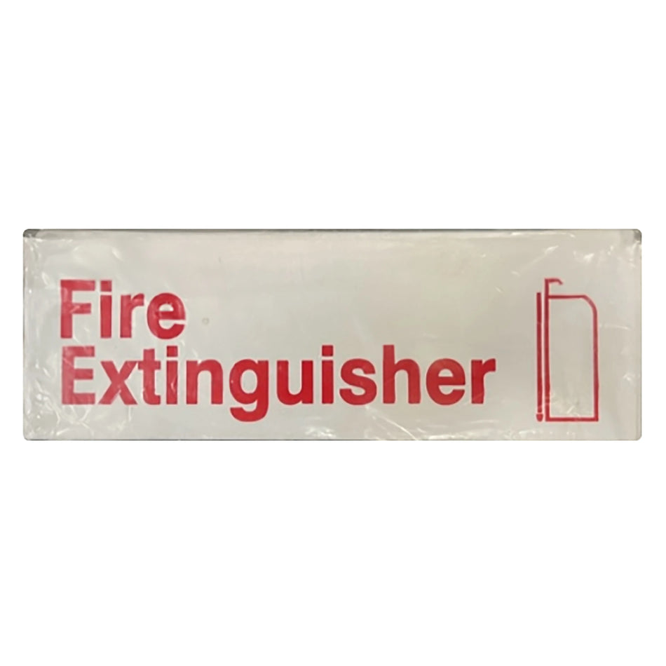 Fire Extinguisher Sign 3 in. x 9 in. - Replaces Traex 4518