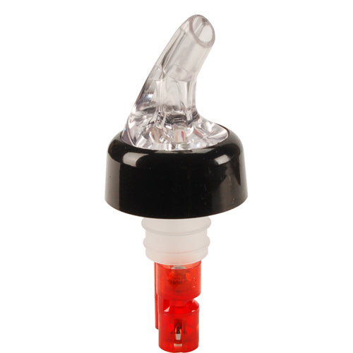 Focus 1 oz Clear Liquor Pourer Plastic, Black - P22014