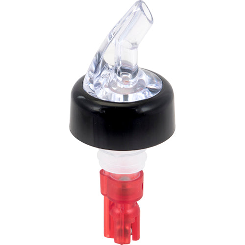 Winco 1 oz Liquor Pourer Plastic, Neon Red - PPA-100