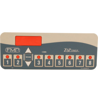 8 Product Zap Timer™ Overlay PEEL-OFF