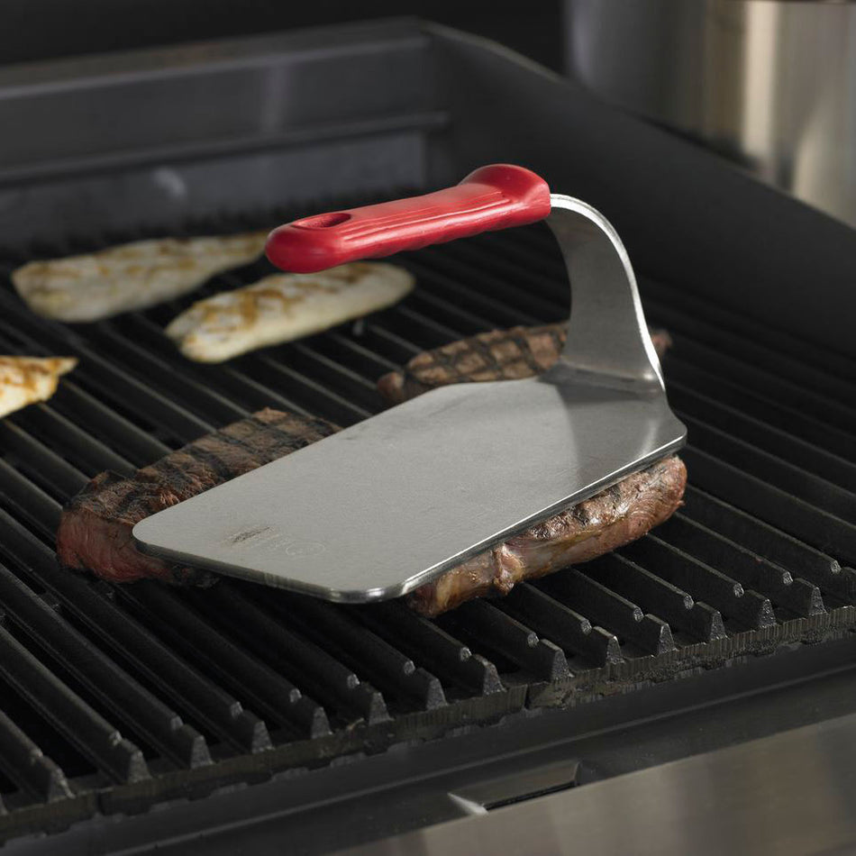 Vollrath 50661 9 in x 4 3/4 in Red Stainless Steel Steak Weight