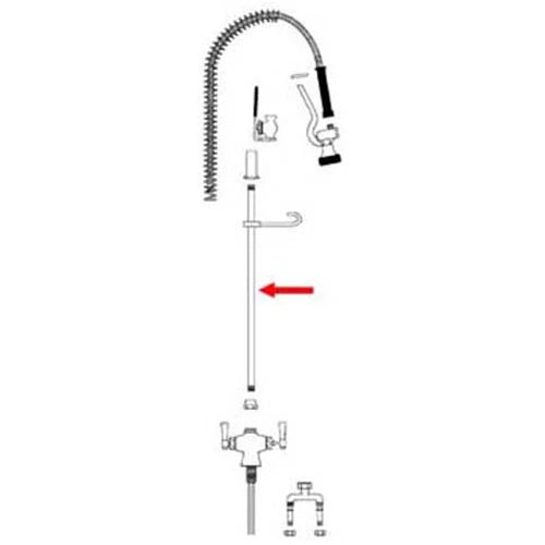 Riser Tube, 32 in. (Leadfree) for T&S Brass (B-0131) - Replaces T&S Brass TS9M