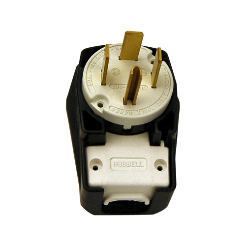 Hubbell HBL9462C/9462A 250V 60A 4 - Prong Angle Plug