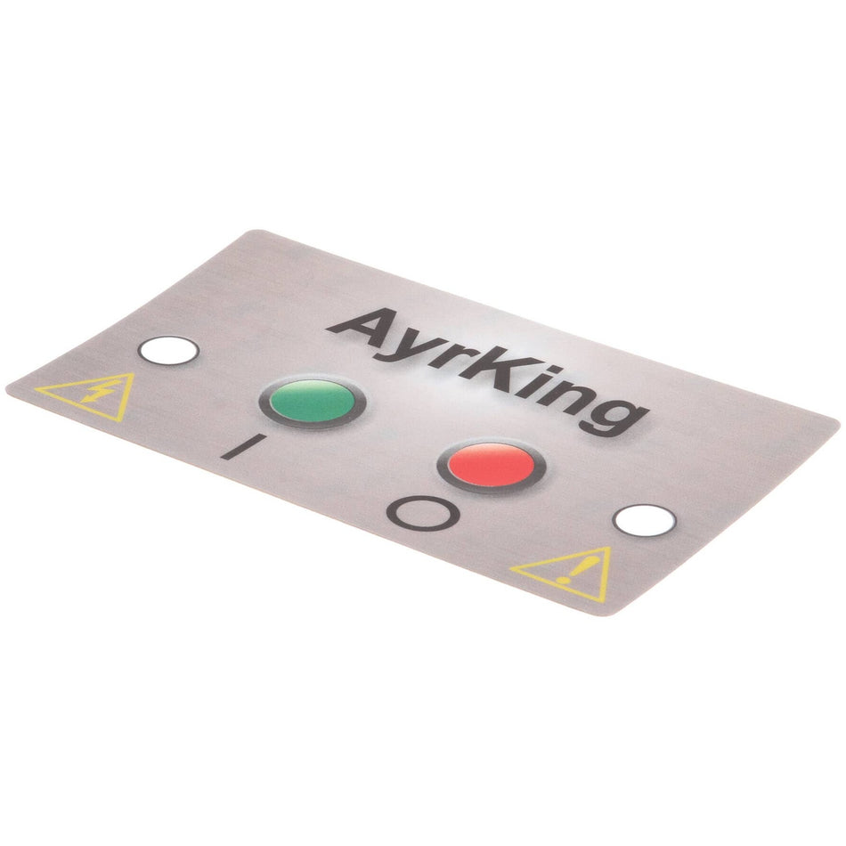 Sticker, Mylar Ctrl Brd for AyrKing – view 2