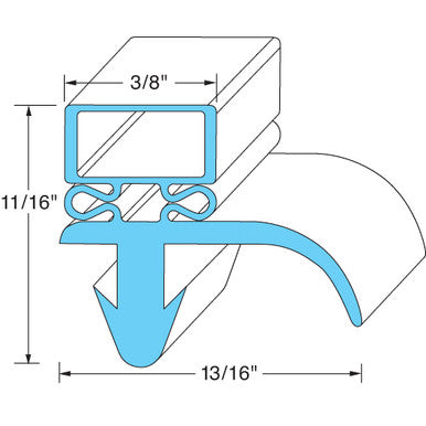 Door Gasket 27" X 28 3/4" Replaces Prince Castle 10310-34 28-3